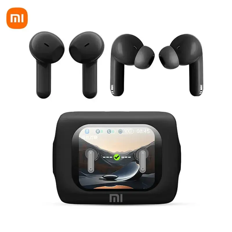 XIAOMI New H12 Pro Wireless Earphone Dual Earbuds Touch Screen Headset ANC ENC Noise Cancelling In Ear Bluetooth5.4 Headphone